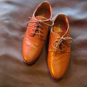 Stafford Kids Brown Dress Shoes